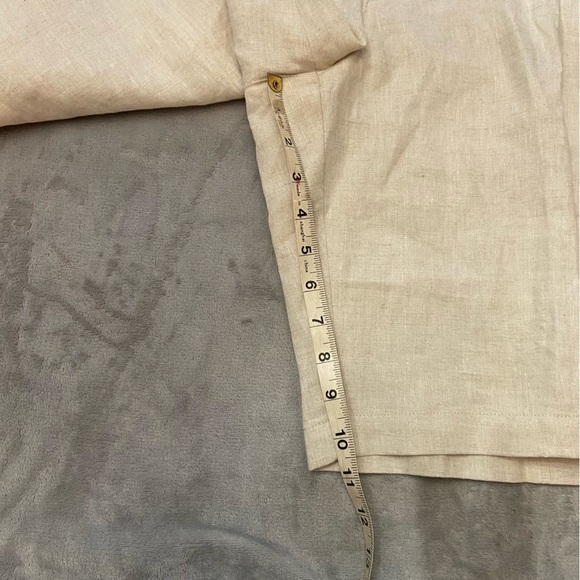 New! Tasso Elba Island Men's Natural Linen Cream Shorts 3345 - Picture 7 of 9